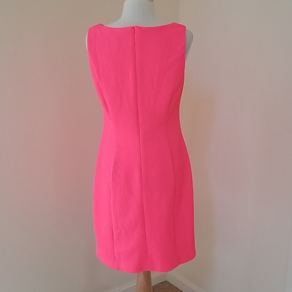 VINCE CAMUTO size 6 neon pink sleeveless dress - Picture 3 of 8